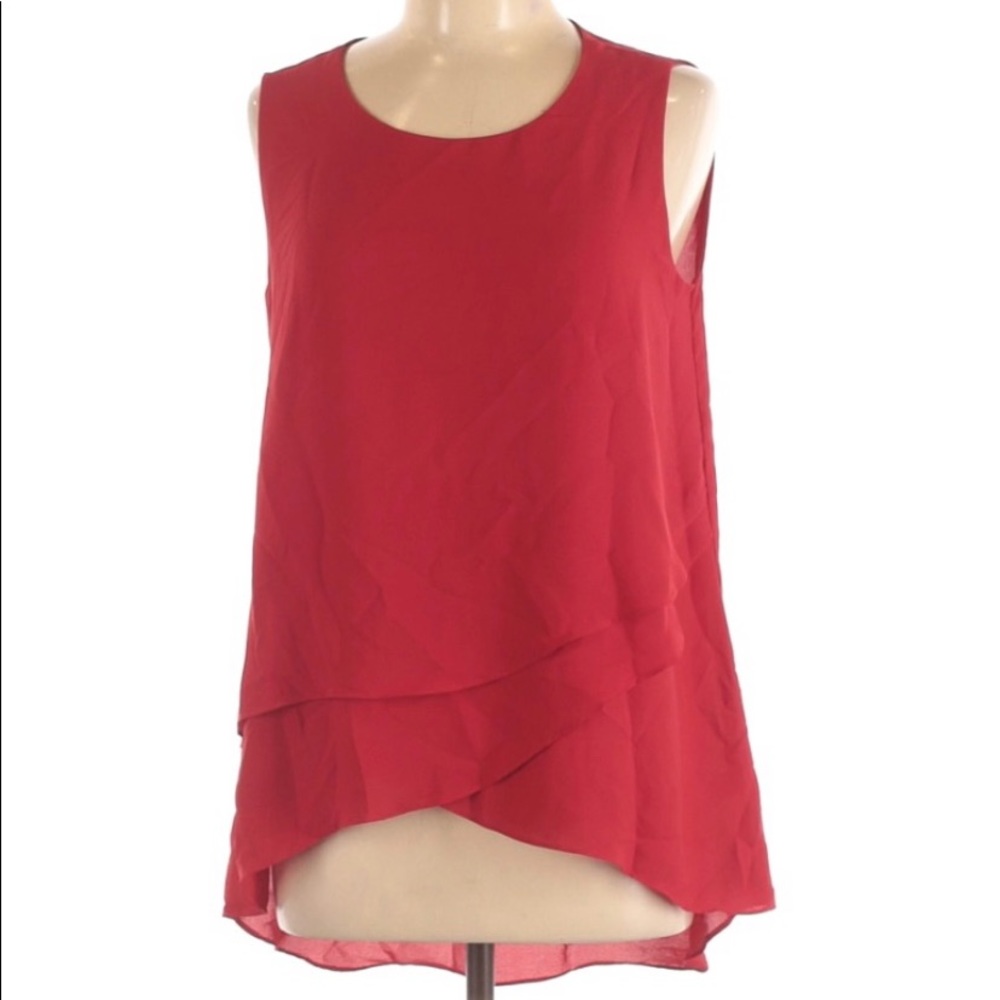Sleeveless Hi-Lo Blouse
